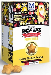 BAGS O' WAGS GRILLED CHICKEN MUNCHIES 350G