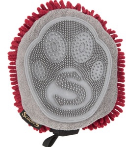 SCRUFFS NOODLE DRYING MITT RED 25CM