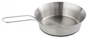 DOG'S LIFE STAINLESS STEEL PAN-HANDLE BOWL SMALL