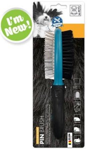 M-PETS DOUBLE-SIDED PIN BRUSH