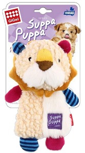 GIGWI SUPPA PUPPA SQUEAKING LION 17.5CM