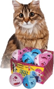 DARO PAW BELL BALL EACH BLUE OR PINK
