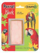 DARO PARROT MINERAL BLOCK WITH CLIP 9X6.5X3CM