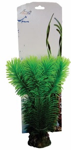 AKWA GREEN BOTTLEBRUSH PLASTIC PLANT 22CM