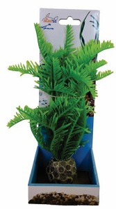 AKWA GREEN FERN PLASTIC PLANT 23CM