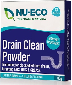 NU-ECO DRAIN CLEANING POWDER 80G